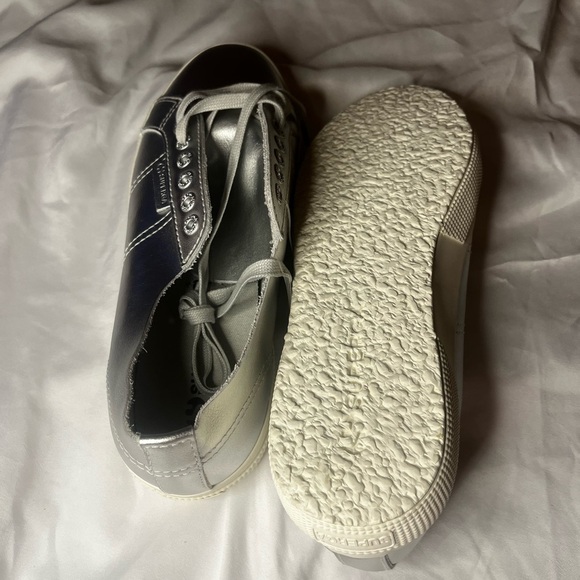 Superga Women's Metallic Silver Sneakers - Picture 5 of 5